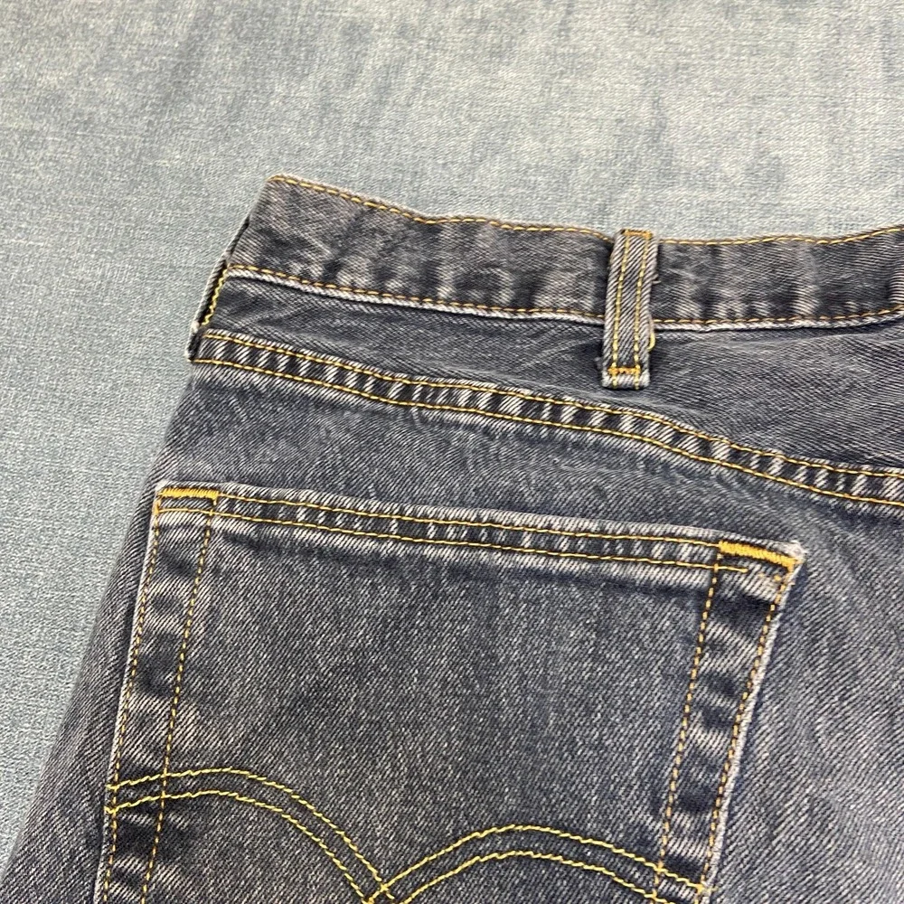 Levi's 501 Jeans Mens 38 Black Denim Straight Medium Wash High Rise Original Fit
